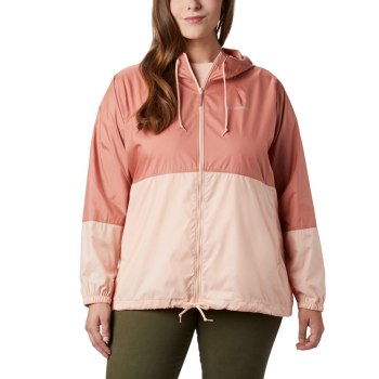 Columbia Jas Dames, Flash Forward Windbreaker Plus Size Roze, 15UEFIQNH